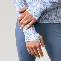 Women's FreeCycle® Cloud Knit Base Layer Top -Free Country Shop 14 ALAF2803 Grey Fair Isle 2208 FW 055