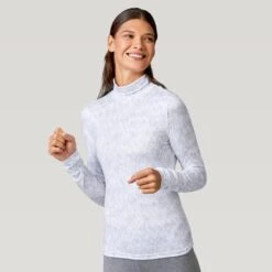 Women's FreeCycle® Cloud Knit Base Layer Top -Free Country Shop 14 ALAF2803 Silver Fair Isle 2208 FW 032