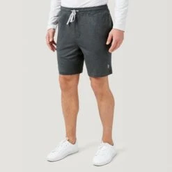 Men's Sueded Flex Shorts 14 Men's Sueded Flex Shorts -Free Country Shop 14 AMAF2601 Pewter 0097