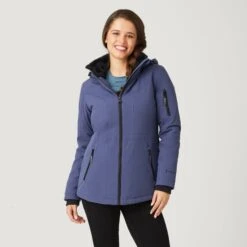 Women's Thermo Super Softshell® Long Jacket -Free Country Shop 14 LOF2266 BLUE MOON 0150