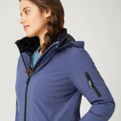 Women's Thermo Super Softshell® Long Jacket -Free Country Shop 14 LOF2266 BLUE MOON 0164