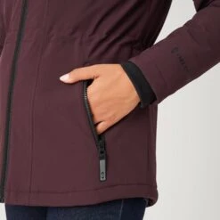 Women's Thermo Super Softshell® Long Jacket -Free Country Shop 14 LOF2266 MAHOGANY 4799