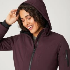 Women's Thermo Super Softshell® Long Jacket -Free Country Shop 14 LOF2266 MAHOGANY 4826