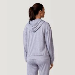 Women's Cloud Knit Zip Hoodie -Free Country Shop 14ALAS3470 MED GREY 14ALAS3911 MED GREY 2212 SS23 032