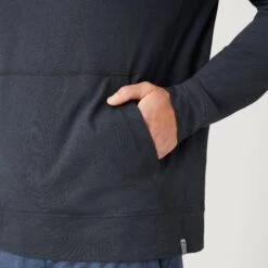 Men's Sueded Flex Hoodie -Free Country Shop 14AMAF2504 BLACK 0496