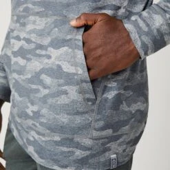 Men's Sueded Flex Hoodie -Free Country Shop 14AMAF2504 ROCK CAMO 0322