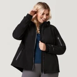 Women's Plus Size Aeris Super Softshell® Jacket -Free Country Shop 30 LOF2116X Black 2208 FW 045