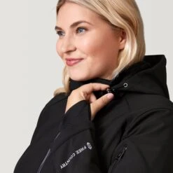 Women's Plus Size Aeris Super Softshell® Jacket -Free Country Shop 30 LOF2116X Black 2208 FW 073