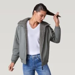 Women's Sierra Butter Pile® Reversible Jacket -Free Country Shop 362 LOF2560 Olive Vine 2208 FW 041