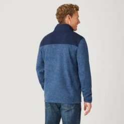 Men's Frore II Sweater Fleece Jacket -Free Country Shop 392 MOF2817 COOL BLUE TXT 1089