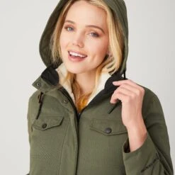Women's Cascade Canvas 3-in-1 Systems Jacket -Free Country Shop 448 LOF2324 OLIVE VINE 5134