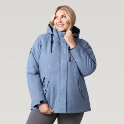 Women's Plus Size Andorra 3-in-1 Systems Jacket -Free Country Shop 461 LOF13252X Sage Steel 2208 FW 004 2af43506 b88e 4be9 be06 4e315a0ed4e1