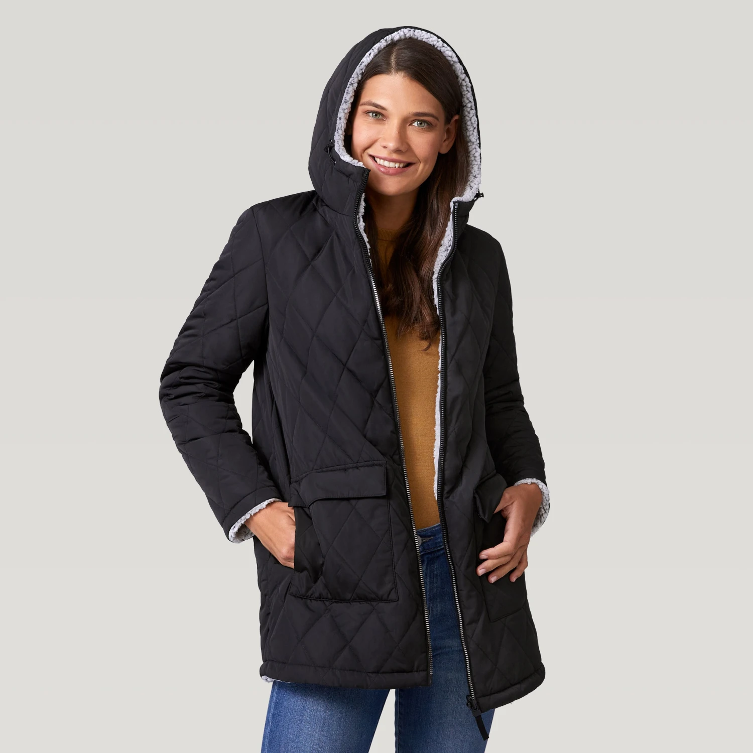 Women's Stratus Lite Reversible Long Jacket 5 Women's Stratus Lite Reversible Long Jacket - Image 3