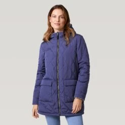 Women's Stratus Lite Reversible Long Jacket 26 Women's Stratus Lite Reversible Long Jacket -Free Country Shop 462 LOF12302R Blue Moon 2208 FW 022