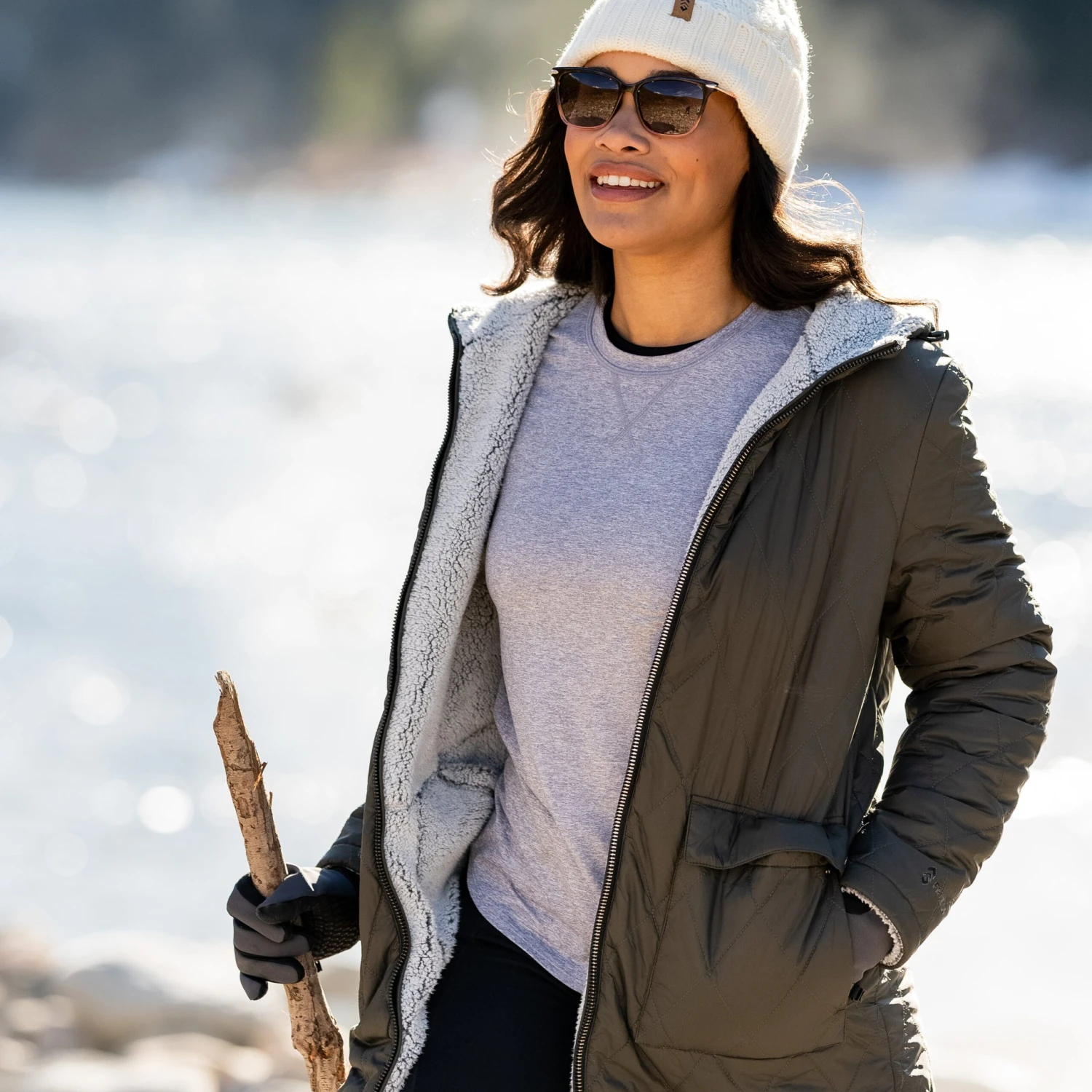 Women's Stratus Lite Reversible Long Jacket 16 Women's Stratus Lite Reversible Long Jacket - Image 14