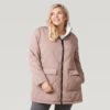 Women's Plus Size Stratus Lite Reversible Long Jacket 1 Women's Plus Size Stratus Lite Reversible Long Jacket -Free Country Shop 462 LOF12302X Mushroom 2208 FW 028