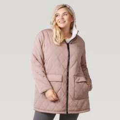 Women's Plus Size Stratus Lite Reversible Long Jacket