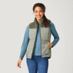 Women's Lansby Stratus Lite Reversible Vest -Free Country Shop 462 LOF2602R OLIVE VINE 4837
