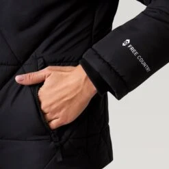 Women's Stratus Lite Parka Jacket -Free Country Shop 462 LOF2712 Black 2208 FW 113