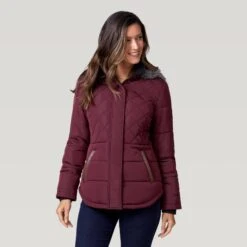 Women's Stratus Lite Canyon Jacket -Free Country Shop 462 LOF77082 Dark Cherry 2208 FW 010