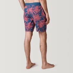 Men's Palm Block Cargo Surf Swim Short -Free Country Shop 488MSS35031623CORALSAND 2212 SS23 009