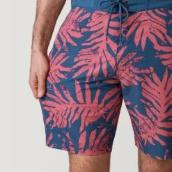 Men's Palm Block Cargo Surf Swim Short -Free Country Shop 488MSS35031623CORALSAND 2212 SS23 014