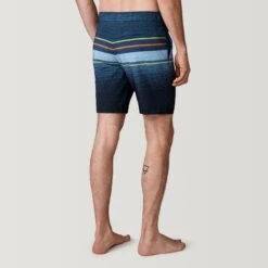 Men's Diamond Plate Stripe Surf Swim Short -Free Country Shop 488MSS35041619SPRINGGREEN 2212 FW 013