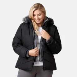 Women's Plus Size Brisk II Parka Jacket -Free Country Shop 512 LOF2705X Black 2208 FW 039