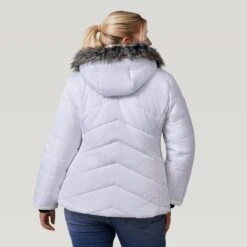 Women's Plus Size Brisk II Parka Jacket -Free Country Shop 512 LOF2705X White 2208 FW 029