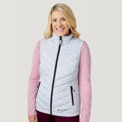 Women's FreeCycle® Lansby Packable Puffer Vest 18 Women's FreeCycle® Lansby Packable Puffer Vest -Free Country Shop 513 LOF2620 SILVER CHIP 0011