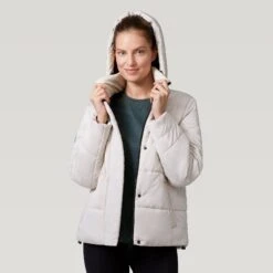 Women's FreeCycle® Lansby Puffer Jacket -Free Country Shop 513 LOF2702 Oat 2208 FW 021