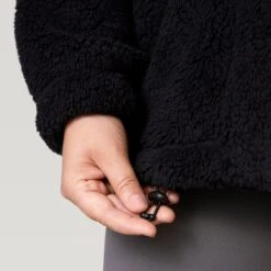 Women's Plus Size FreeCycle® Dimi Sierra Butter Pile® Jacket -Free Country Shop 519 LOF2830X Black 2208 FW 045