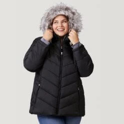 Women's Plus Size Unstoppable II Poly Air Touch Jacket -Free Country Shop 52 LOF77252X Black 2208 FW 018 017ae5ec 169d 497a be91 7d2badeca5e6