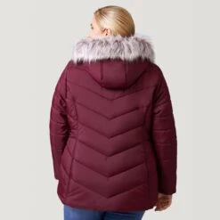 Women's Plus Size Unstoppable II Poly Air Touch Jacket -Free Country Shop 52 LOF77252X Brick Red 2208 FW 018
