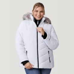 Women's Plus Size Unstoppable II Poly Air Touch Jacket -Free Country Shop 52 LOF77252X White 2208 FW 009 66bf5688 9eab 41ae a543 bdae38f8d8f2