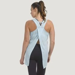 Women's Plus Size B Tied Up Tank -Free Country Shop 7KL7A250X ICE TURQ 002