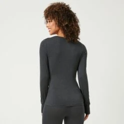 Women's Midweight Sueded Base Layer Top -Free Country Shop H12L1A304S CHAR 0117