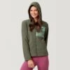 Women's Micro Fleece Zip Up Jacket 1 Women's Micro Fleece Zip Up Jacket -Free Country Shop H22 LAF2465 Olive Vine 2208 FW 06860