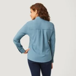 Women's Venture Shirt -Free Country Shop J70L2A822 SAGE STEEL 037