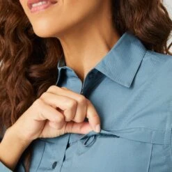 Women's Venture Shirt -Free Country Shop J70L2A822 SAGE STEEL 071