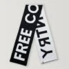 Women's Intarsia Logo Scarf -Free Country Shop MN069W 05 FC WHITE 0044