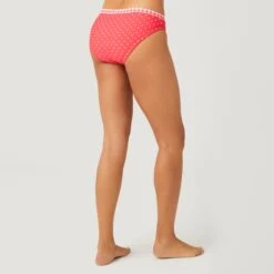 Women's Polka Dot/Gingham Ruffle Bikini Bottom -Free Country Shop SA2309137139 POPPY RED WHITE 038