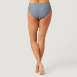 Women's Side Ruched Bikini Bottom -Free Country Shop SA2312 CLOUD GREY 039
