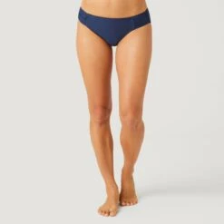 Women's Side Ruched Bikini Bottom -Free Country Shop SA2312 NAVY 061