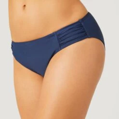 Women's Side Ruched Bikini Bottom -Free Country Shop SA2312 NAVY 068