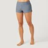 Women's Side Strap Boy Short -Free Country Shop SA2525 CLOUD GREY 014