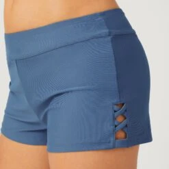 Women's Side Strap Boy Short -Free Country Shop SA2525 SLATE 032