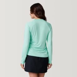 Women's UPF Long Sleeve Sunshirt -Free Country Shop SCLSS3813MINT 2212 SS23 039