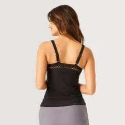 Women's Highneck Tankini Top -Free Country Shop SF2106 BLACK 282