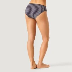 Women's Popcorn Stripe Bikini Bottoms 7 Women's Popcorn Stripe Bikini Bottoms -Free Country Shop SF2312 POPCORN STRIPE NAVY 100